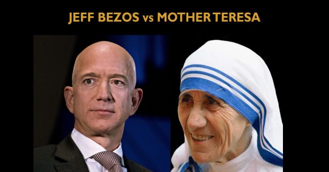 Jeff Bezos vs. Mother Teresa